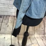 Unique Jean Jacket Denim and Sweater Jacket Small Blue Photo 4