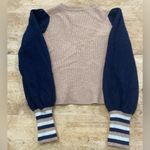 Madewell Baybrook Women’s Size Small Color Block Wool Blend Crew Neck Sweater Photo 2