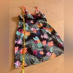 Zero X Posur Bra dress bathing suit XL black floral lightweight stretch Photo 4