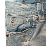 Miss Me Mid Rise Easy Crop Light Wash Jeans Size 27 Denim Embellished Casual Photo 7