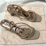 Badgley Mischka ultra sandals pale gold bridal Photo 6