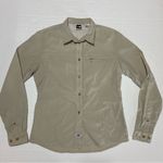 The North Face Womens Size Medium Gorpcore Utility Front Button Shirt Back Vented Photo 0