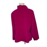 Talbots ✨ RUFFLE-NECK DOUBLE-FACE SZ 6 HOT PINK JACKET✨ Photo 4