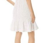 Eliza J NWT Fit & Flare Ivory White Lace Flutter Sleeve Short Dress Size 14 NEW Photo 1