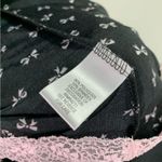 Apt. 9  Intimates Black and Pink Lace Bow Print Coquette Mini Slip Dress Photo 4
