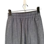 ZARA Washed Out Blue Lounge Cotton Blend Cuffed Trim Pants Women Sz XS Photo 2