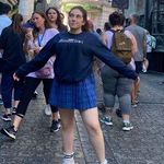 H&M Blue Schoolgirl Skirt Photo 0