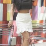 Line and Dot Mon Cherie Lace Skirt in White XS Photo 2