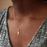 Boutique gold lightning necklace Photo 0