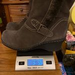 Baretraps  Cathy Suede Leather Boots Women’s Size 10 Faux Fur Buckle Details Photo 12
