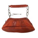 Chinese Laundry Y2K faux crocodile & orange mini baguette suede shoulder/handbag Photo 1