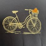 Karen Scott 2XL Fall Pumpkin Holiday Fall Autumn 3/4 Sleeve Top Black Gold Photo 1