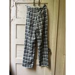 Korean Mishow punk rock goth black white high rise checkered plaid dress pants S Photo 9