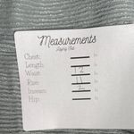 Revolve NWT Rumer Rosa High Rise Glittery Ribbed Lined Shorts M Seafoam Grey Blue Photo 9