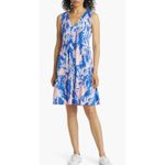 Lilly Pulitzer  Lorina Print Sleevless Dress Borealis Blue Medium Swim on Over Photo 1