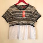 Elaine Turner New  Tinsley Cosmic Tweed Top Large Photo 2