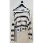 Free People  Kennedy Stripe Pullover in Ivory Size X-Small Photo 8