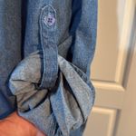 Vermont country store vintage denim blouse medium Blue Photo 2