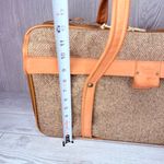 Vintage Hartman leather tweed damask travel rolling luggage suitcase garment bag Gray Photo 4