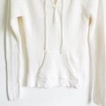 Old Navy NWOT  White Lace Up Wide Collar Sweater sz S Photo 2