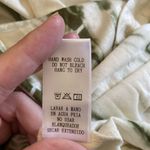 Doe & Rae  cream and green ruffle top S Photo 3