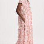 NWT Marea by Liz Joy Olympia Kaftan in Sorbet Blockprint Cotton Maxi Dress S Photo 1