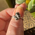 Meteorite Campo Del Cielo Solid Sterling Silver Ring Size 6.5 Gray Photo 3