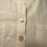 J Jill Jacket Tunic Large Petite White Linen Button‎ Up Pockets Shacket Coastal Size undefined Photo 12