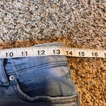 Loft  The Kick Crop Flare Jeans Light Wash Distressed Raw Hem Women's Size 26 Photo 3