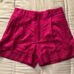 Catherine Malandrino Catherine Malandrio Pink Patterned Shorts Photo 1