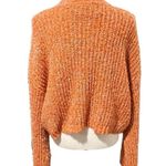 Sincerely Jules Orange Cropped Sweater Size L Mock Turtleneck Cozy Fall Size L Photo 3