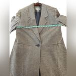 Focus 2000 by Charles Glueck gray and white silk blazer size 8 Gray Photo 7