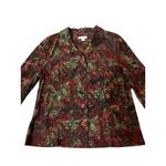 Christopher & Banks Corduroy Jacket Women’s M 100% Cotton Red Green Used Photo 11