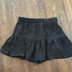 Glam Black Ruffled Mini Skort Photo 3