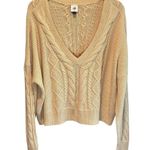 CAbi Oatmeal Cable Cropped Sweater Style #5636 - size XL Photo 0