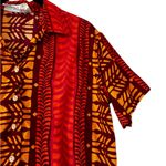 Vintage Manuhealii Womens Hawaiian Shirt Aloha Topical Casual Size Small Pink Photo 3