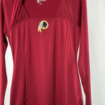 Washington Redskins All Sport Couture NFL Red Zone Long Sleeve Top in Red Size M Size M Photo 0