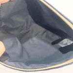 Christian Dior Dior Dark Blue‎ Velvet Small Cosmetics Makeup Bag Zip Pouch Photo 3