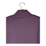 ZARA  Jacket Women XL Burgundy Black Trim Mock Neck Full Zip Track Jacket‎ Photo 3