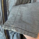 Armani Exchange Striped Peplum Denim Jacket Blue Photo 8