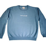 Barstool Sports Call Her Daddy "I Am Unwell" Crewneck Sweatshirt Light Blue Photo 0