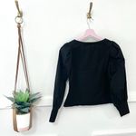 LK Bennett  Loretta Black Jersey Long Sleeve Top Size XS Photo 5