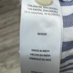 BeachLunchLounge  Olive Stripe‎ Tie Waist Top NWT Size M Photo 7