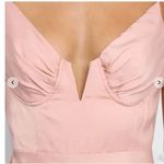 Petal and Pup  Blush Pink Tino Bustier Silky A-line Midi Slip Dress Size Large Photo 1