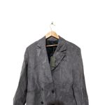 AllSaints Gray Double Breasted Blazer Jacket Relaxed Fit Office Career Size 4 Photo 7