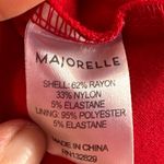 Majorelle  Ophelia Off the Shoulder Ruffle Mini Dress in Red‎ Size Large Photo 4