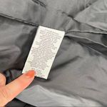 Sebby Collection Gray Silver Quilted Puffer Coat Black Faux Fur Trim NEW Sz S Photo 13