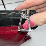 Jimmy Choo  Laptop Holder/Clutch/Wristlet Black and Red Leather‎ With Studs Photo 7