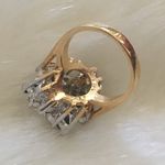 Fine Quality Cocktail Blue/Clear Cluster Ring Size 6 Photo 14