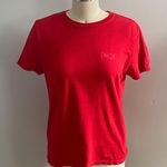 Calvin Klein Jeans Vintage Logo Tee Shirt- Red- Size Medium Photo 0